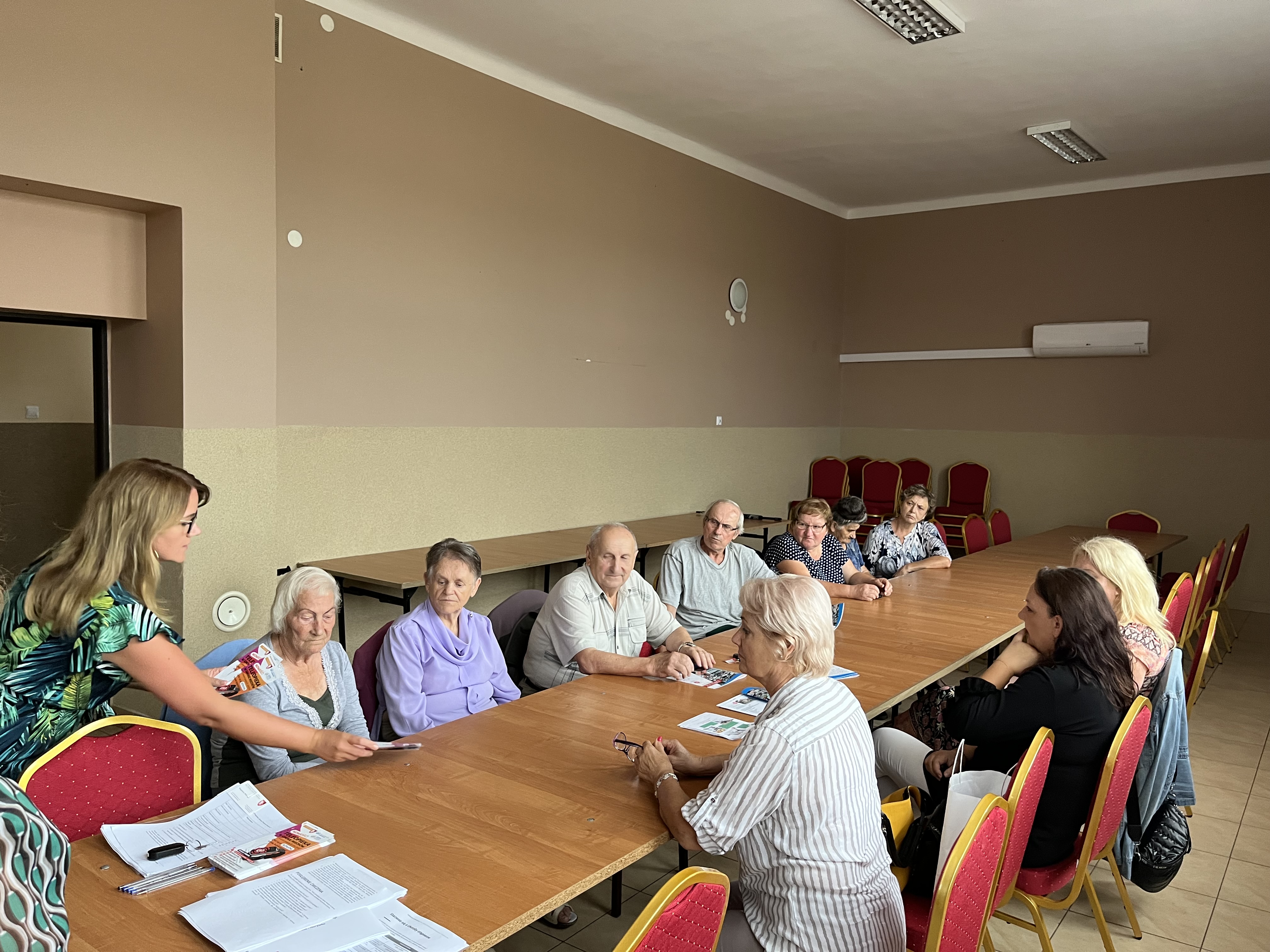 Spotkanie informacyjne seniorów